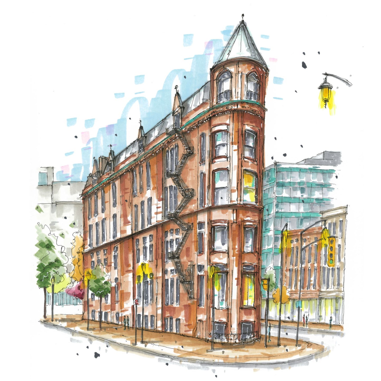 Gooderham Building, Toronto (Flatiron) - Downtown Sketcher