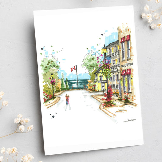 Inn at the Harbour and Walker House Museum, Kincardine, Ontario, Greeting Card