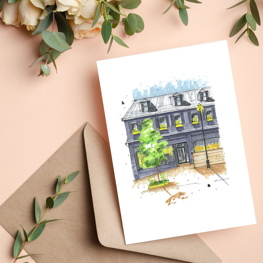Lake City Cider, Dartmouth, Nova Scotia, Greeting Card, Downtownsketcher, Wynand van Niekerk, DTS0064