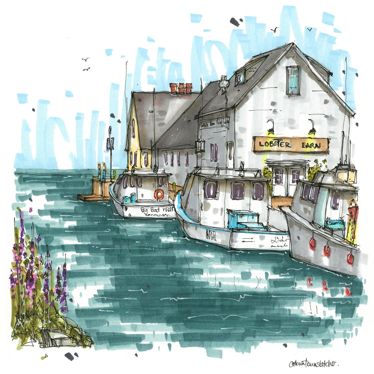 Lobster Barn, Victoria, Prince Edward Island - Greeting Card
