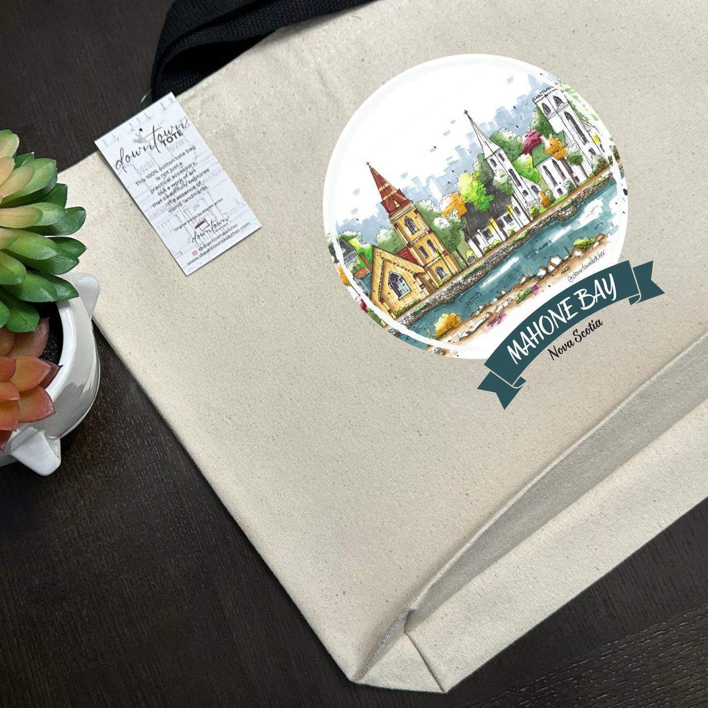 Three Churches Mahone Bay - Downtown Tote Standard