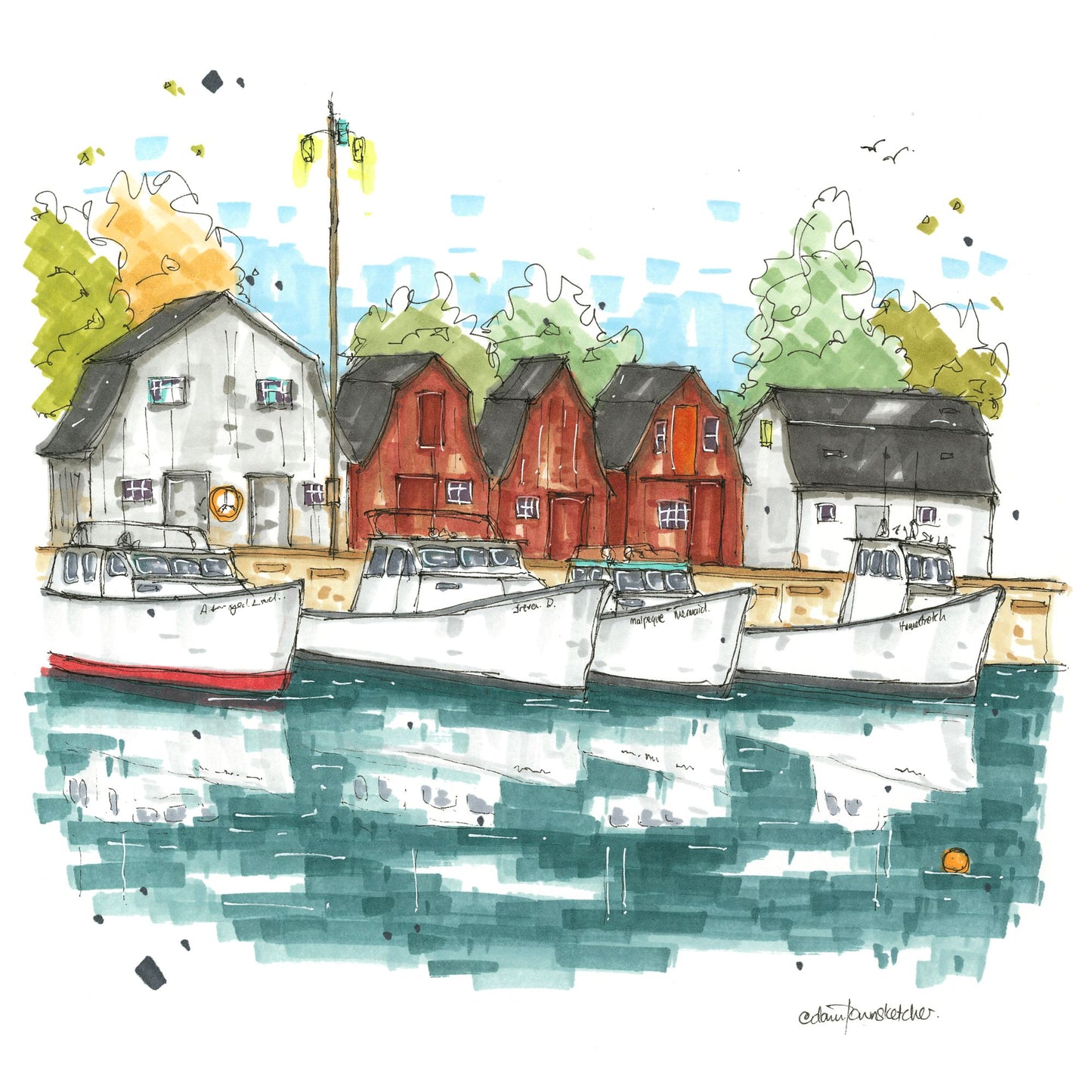 Malpeque Bay, Prince Edward Island, Prince Edward Island, Greeting Card