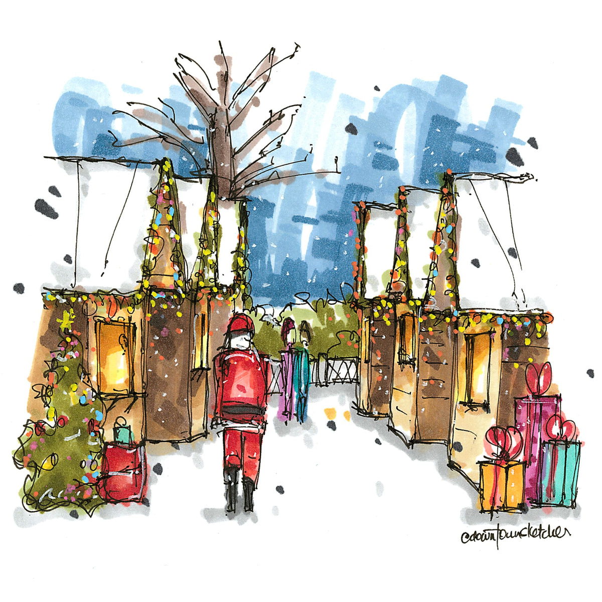 Mistletoe Christmas Market, Charlottetown, PEI - Christmas Card