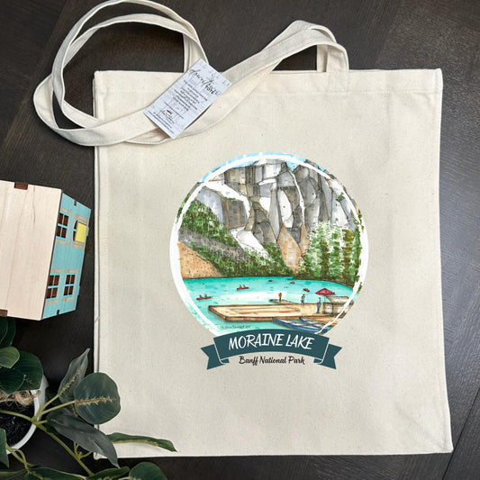 Moraine Lake, Banff National Park, Banff National Park - Downtown Tote Tall- Downtown Sketcher
