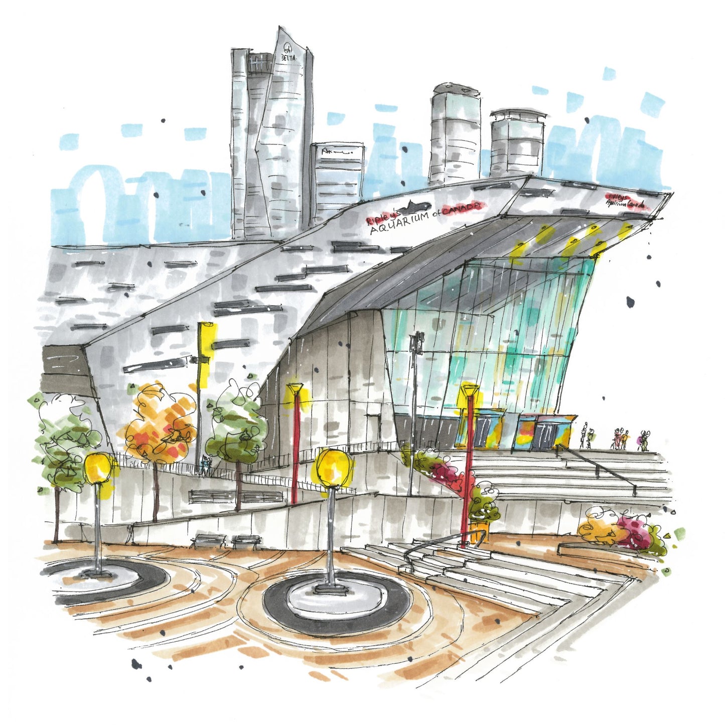 Ripley's Aquarium of Canada, Toronto - Downtown Sketcher