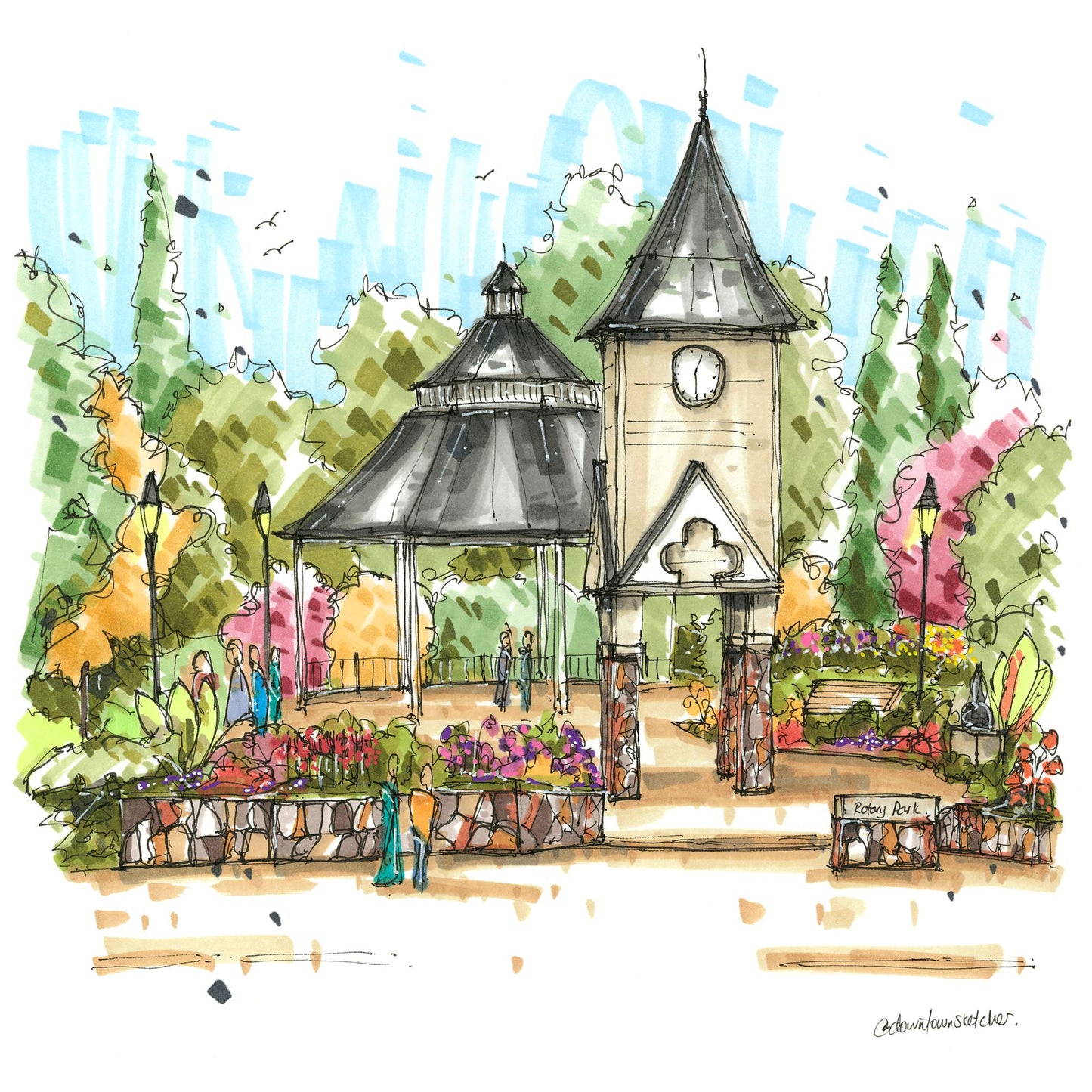 Rotary Park Bowmanville, Ontario - Greeting Card