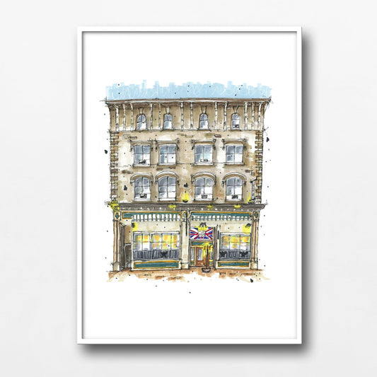 The Split Crow Pub, Halifax, Nova Scotia, Print, Downtownsketcher, Wynand van Niekerk,  DTS0044
