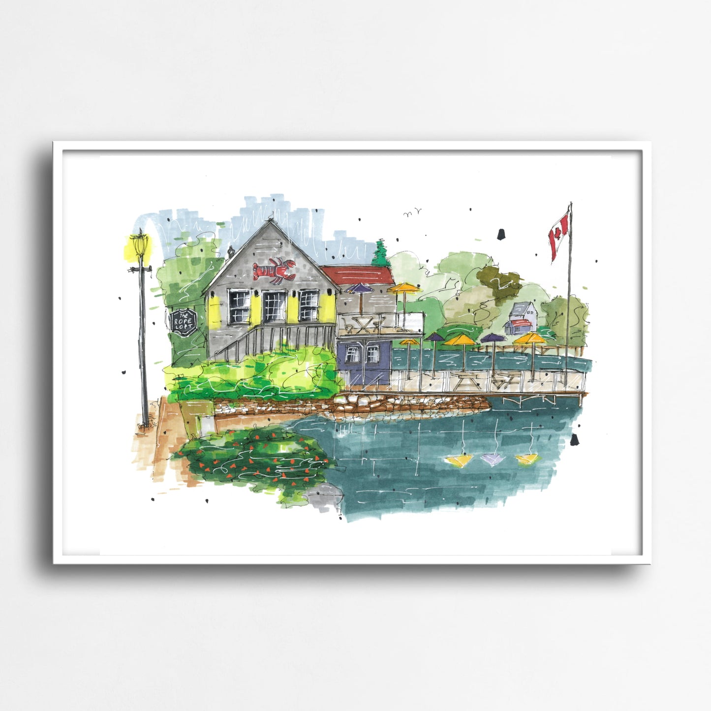 The Rope Loft, Chester, Nova Scotia, Print, Downtownsketcher, Wynand van Niekerk, DTS0077
