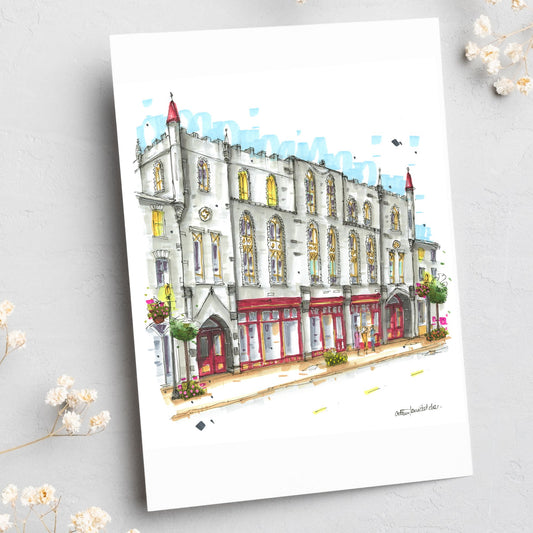 St. Marys Opera House, Ontario, Greeting Card - Downtown Sketcher