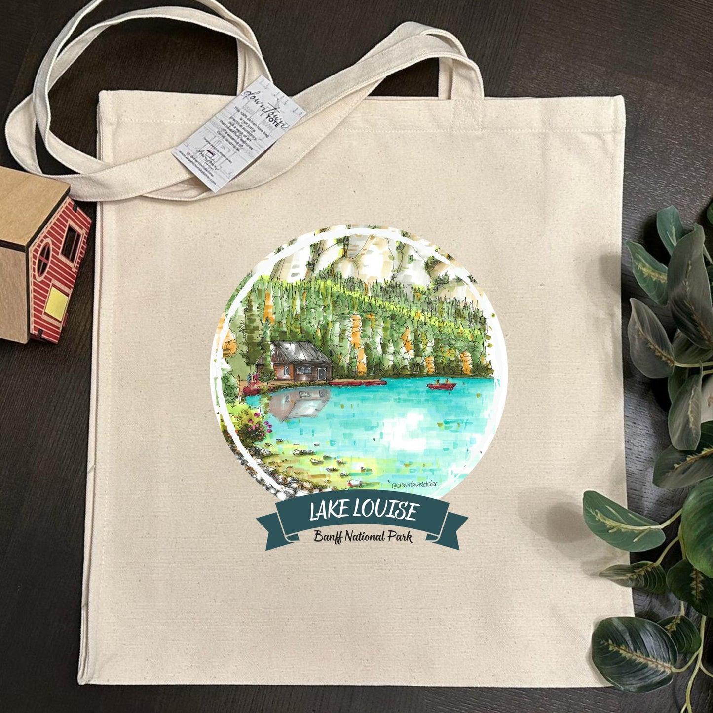The Boathouse at Fairmont Chateau Lake Louise, Banff National Park - Downtown Tote Tall- Downtown Sketcher