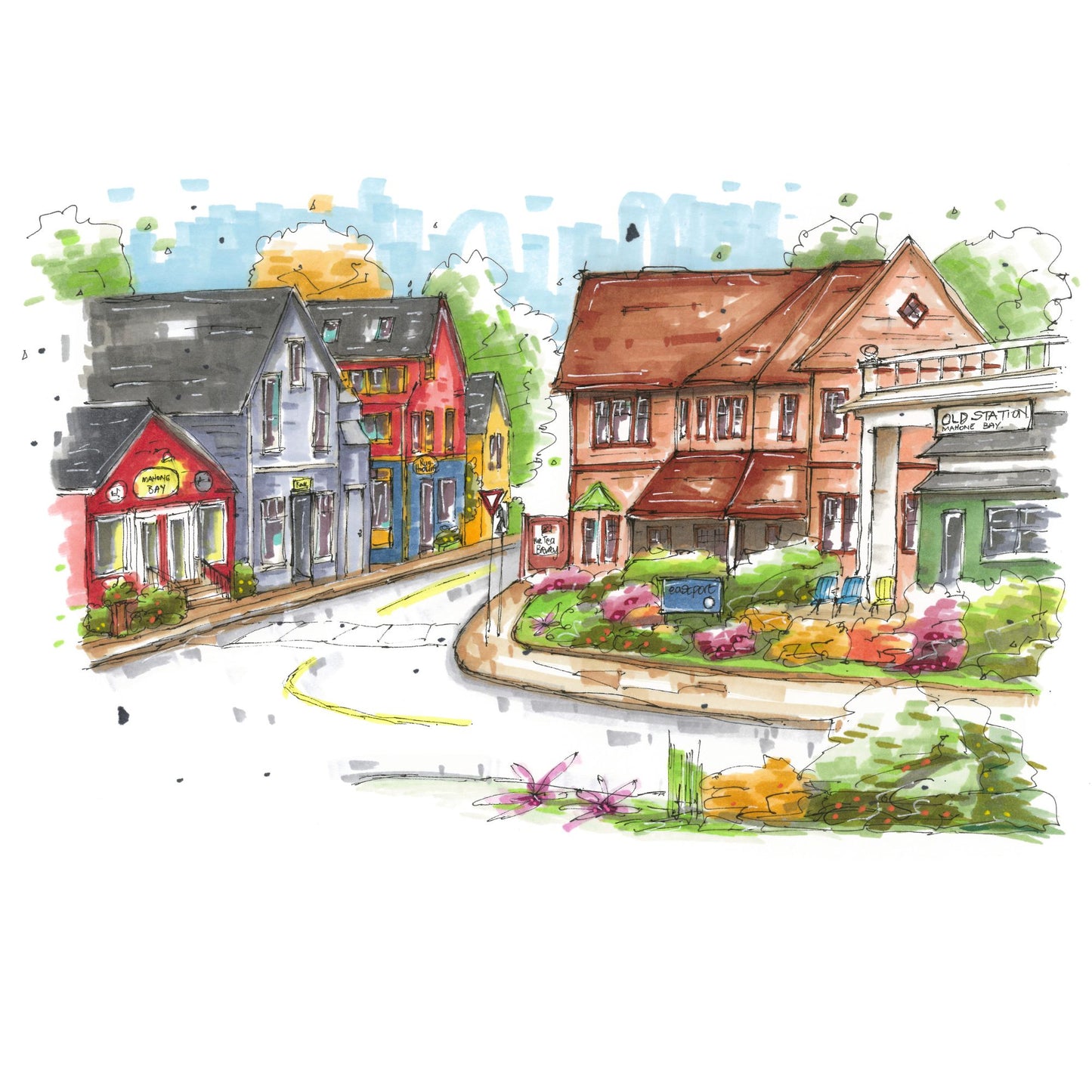 The Tea Brewery Mahone Bay Greeting Card