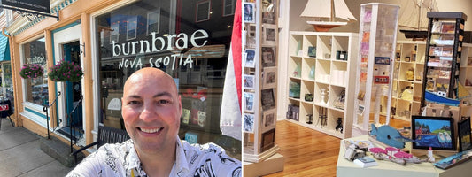 Burnbrea Nova Scotia now stocks my Prints and Greeting Cards
