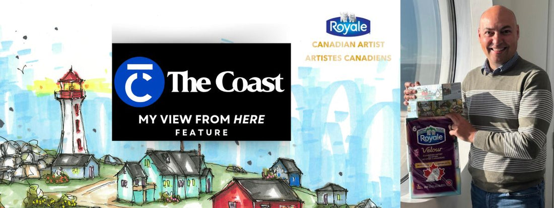 Downtown Sketcher Featured in The Coast: The Story Behind the Royale Canadian Artist Collection