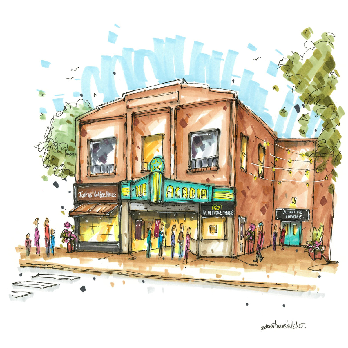Al Whittle Theatre, Acadia Theatre, Wolfville Greeting Card