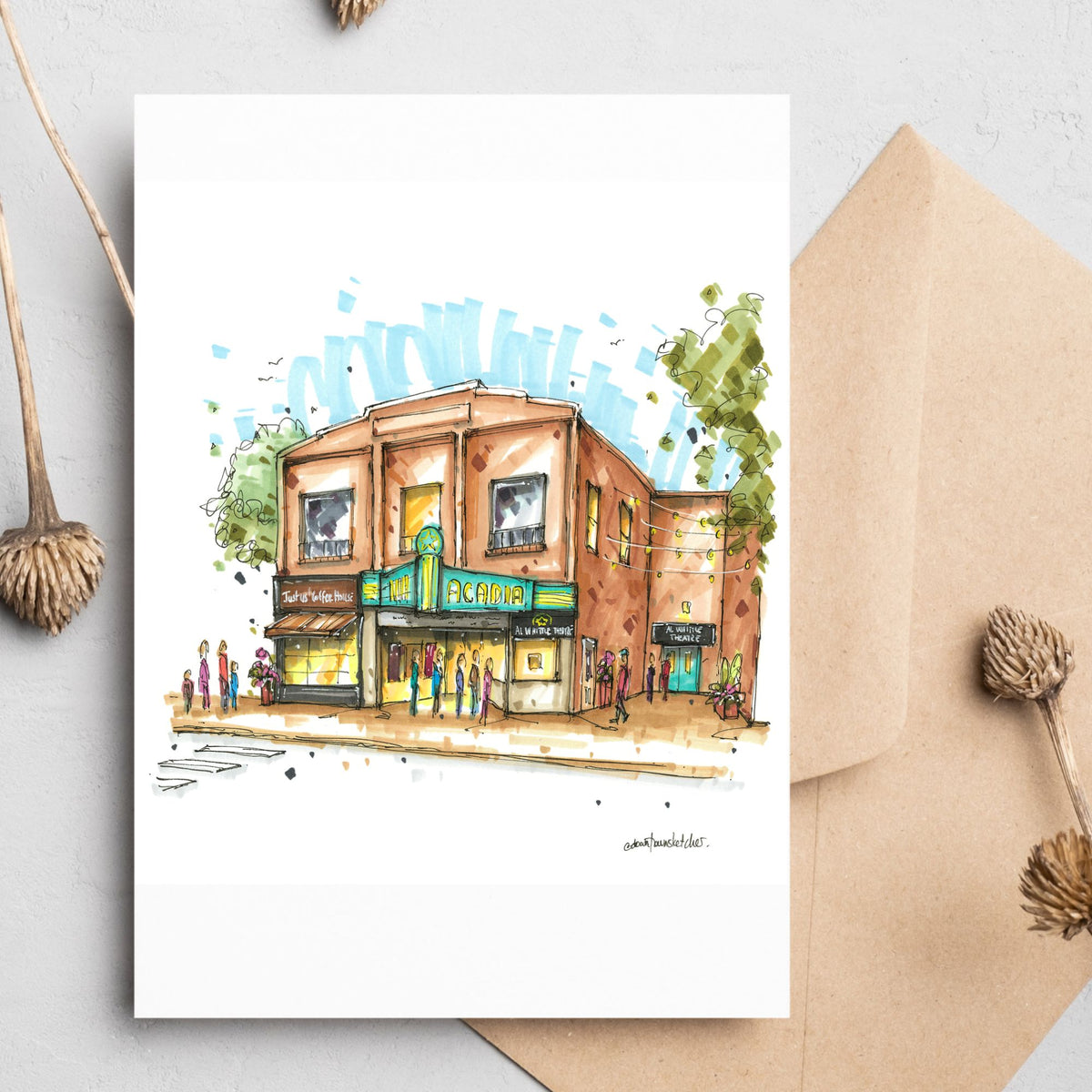 Al Whittle Theatre, Acadia Theatre, Wolfville Greeting Card