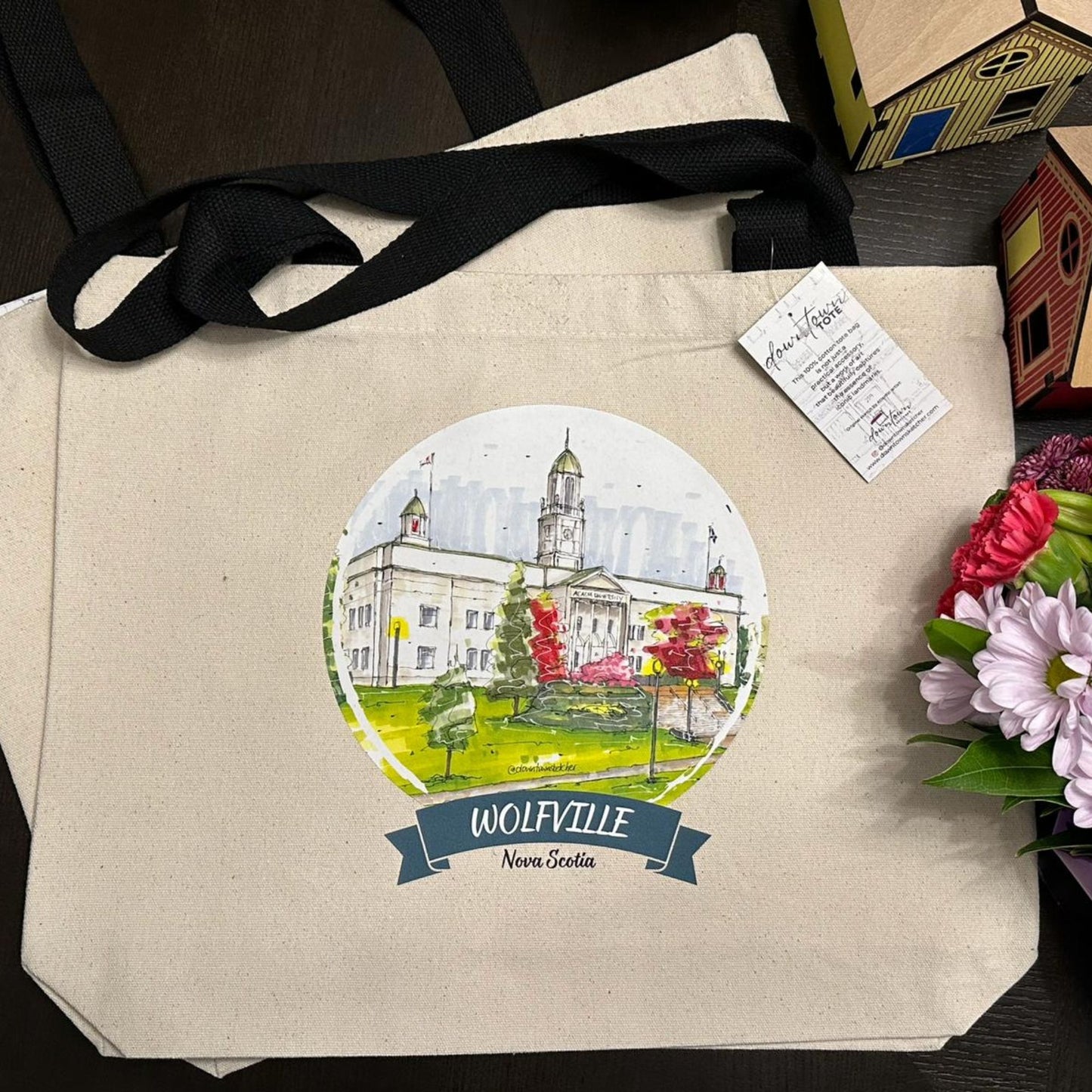 Acadia University Wolfville - Downtown Tote - Standard - Downtown Tote - Downtown Sketcher