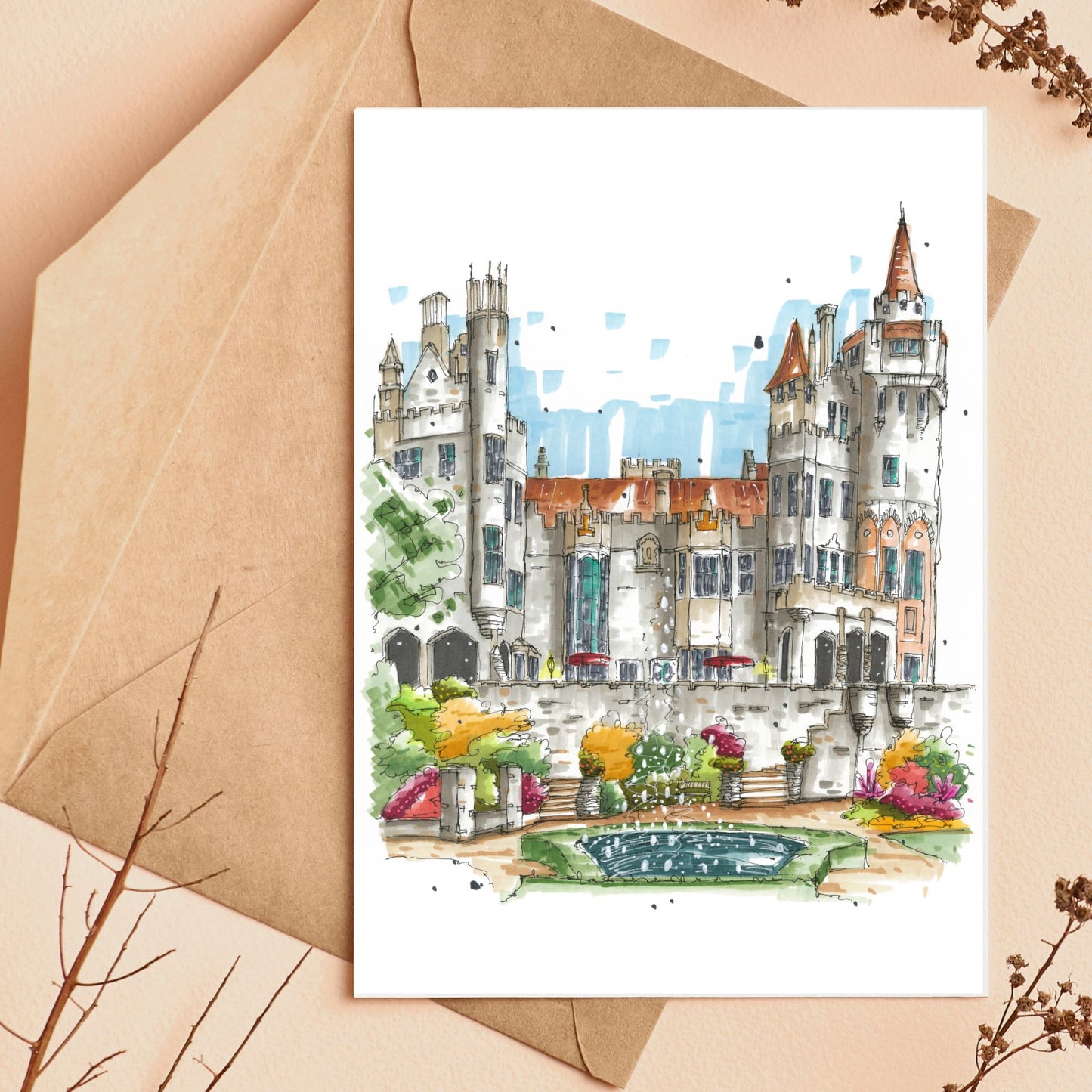 Casa Loma, Toronto's Majestic Castle - Downtown Sketcher