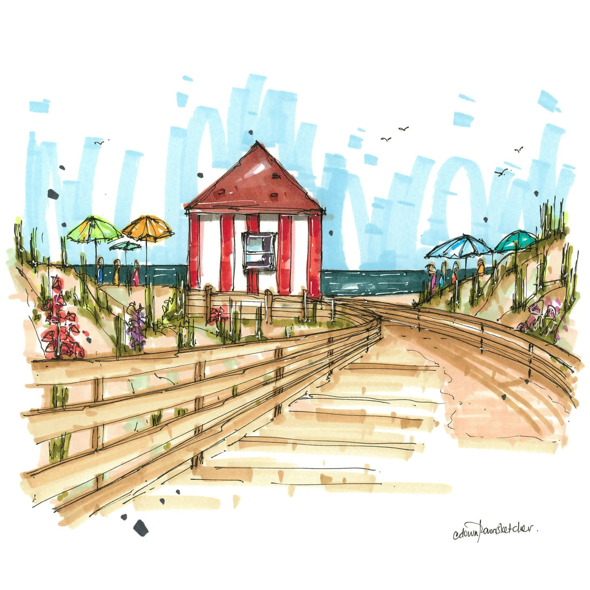 Cavendish Beach, Prince Edward Island, Greeting Card