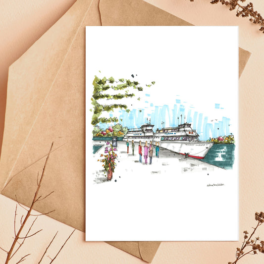 City Cruises Gananoque, Thousand Islands -  Greeting Card