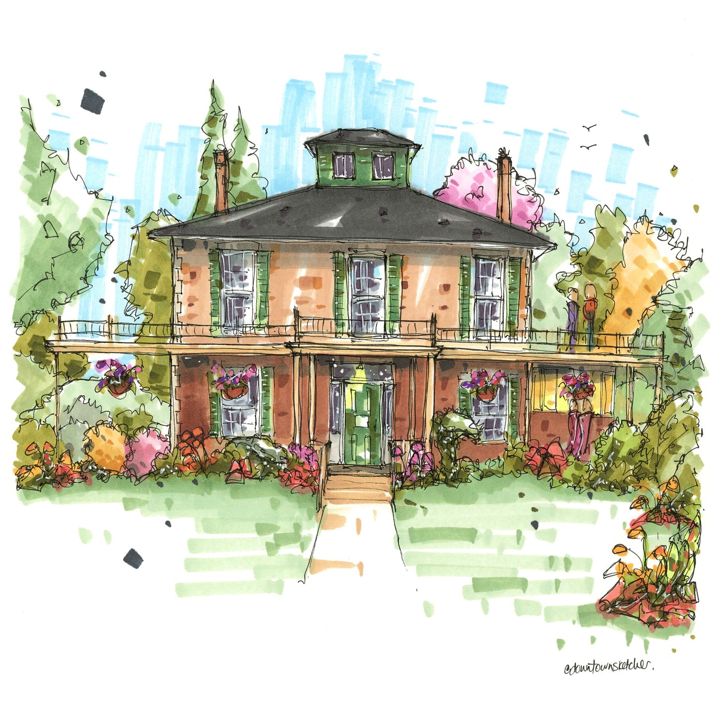 Clarington Library Museums & Archives - Waverly Place Bowmanville - Greeting Card