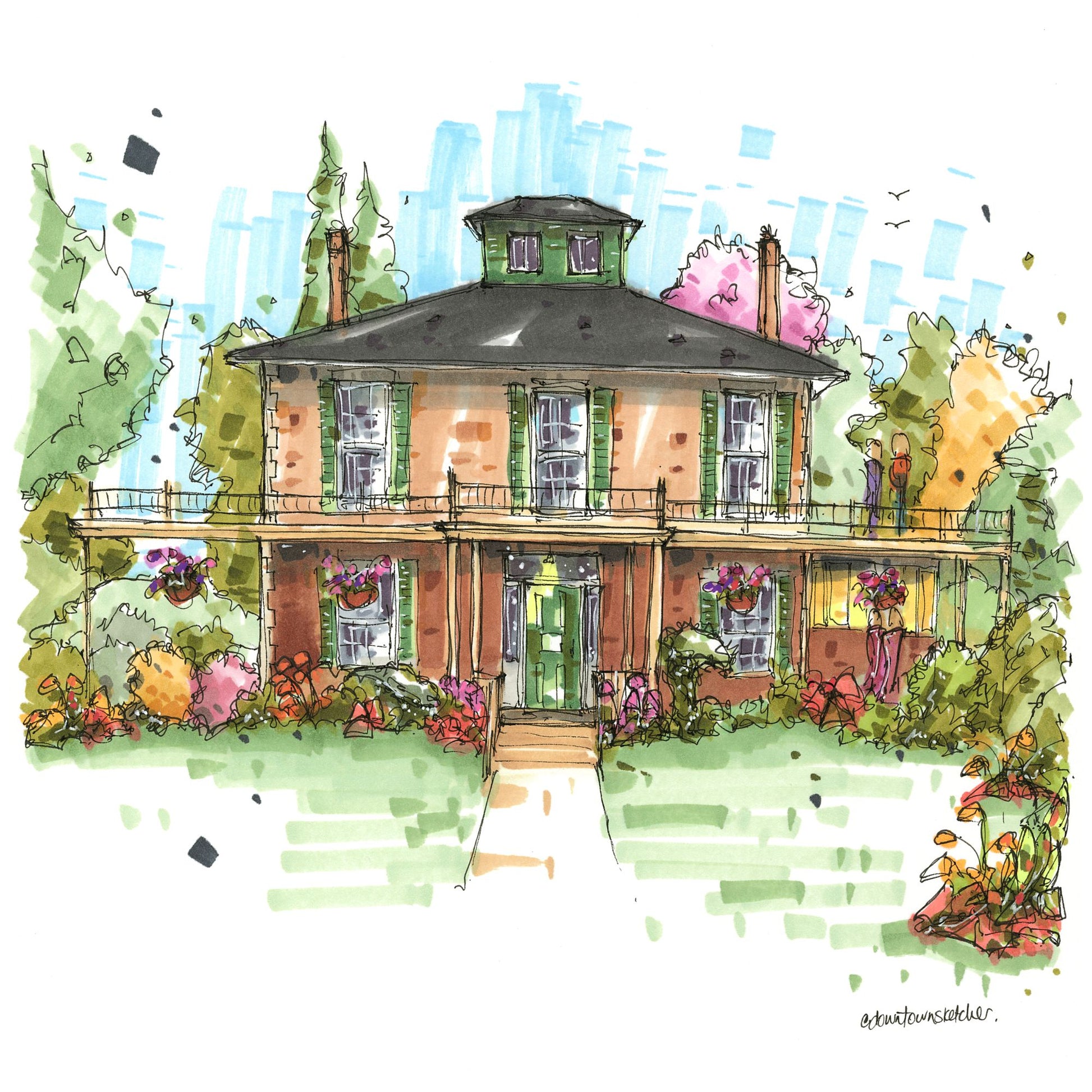 Clarington Library Museums & Archives - Waverly Place Bowmanville - Greeting Card
