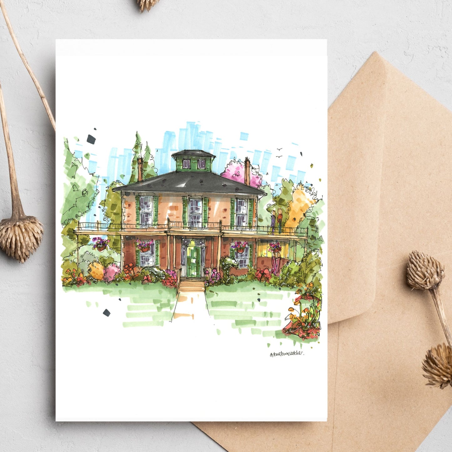 Clarington Library Museums & Archives - Waverly Place Bowmanville - Greeting Card