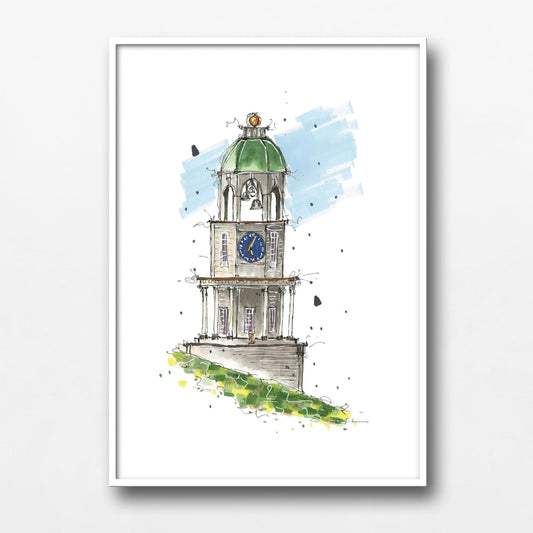 The Clock Tower Halifax Nova Scotia Canada Sketch