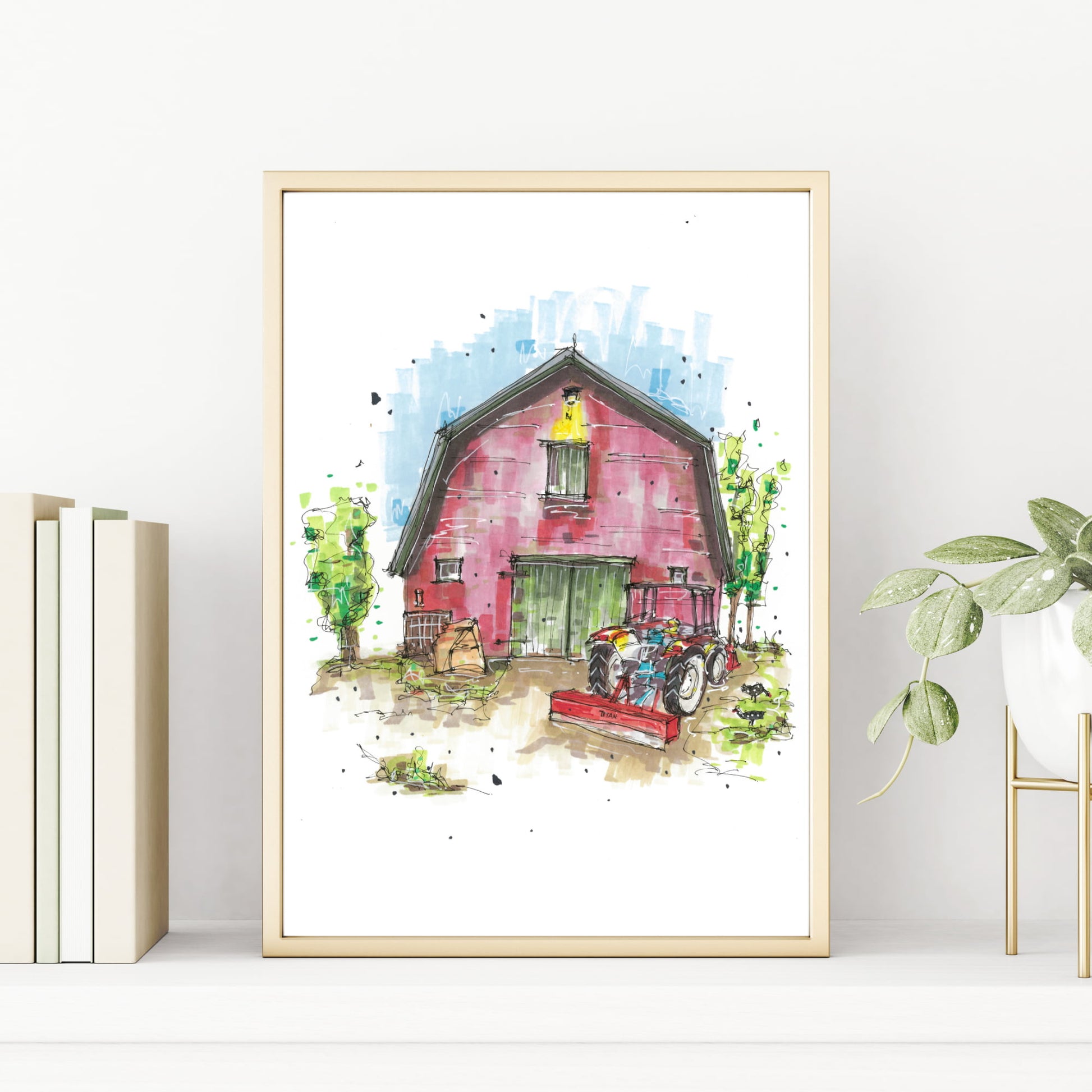 Sweetwood Farm, Blockhouse, Nova Scotia, Print, Downtownsketcher, Wynand van Niekerk, DTS0050