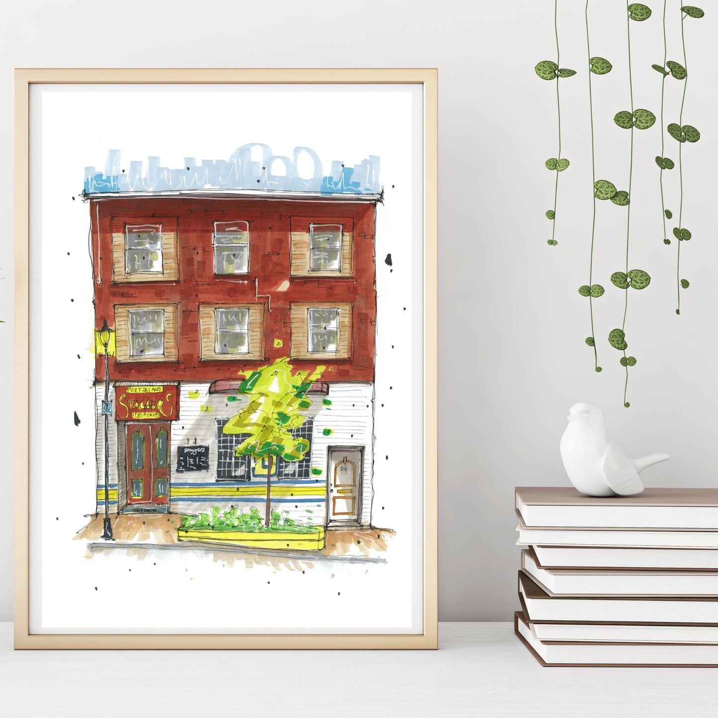 Stagger's Pub, Dartmouth, Nova Scotia, Print, Downtownsketcher, Wynand van Niekerk, DTS0056