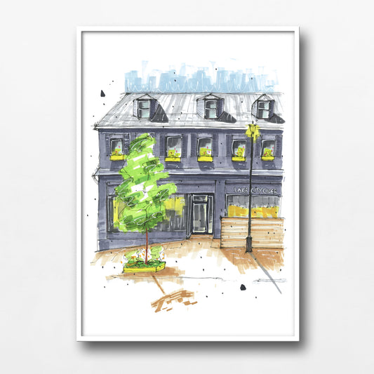 Lake City Cider, Dartmouth, Nova Scotia, Print, Downtownsketcher, Wynand van Niekerk, DTS0064