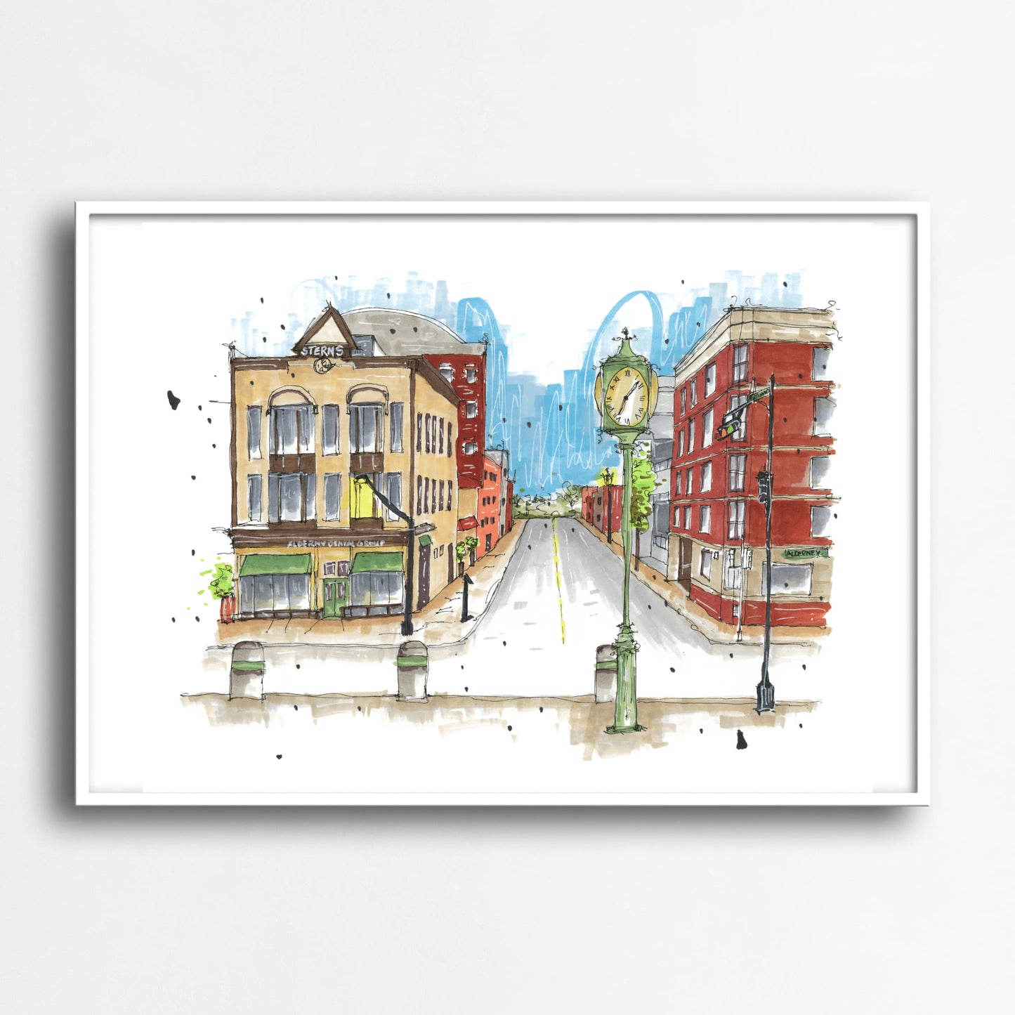 Portland Street, Dartmouth, Nova Scotia, Print, Downtownsketcher, Wynand van Niekerk, DTS0059