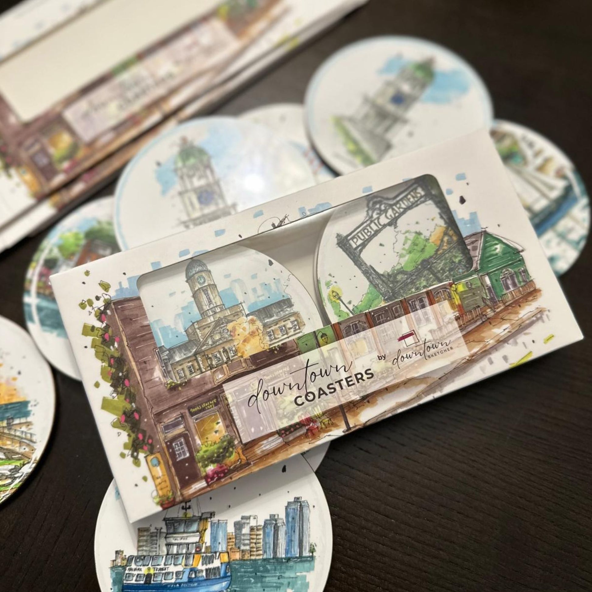 DTS0078 - Chester Race Week - Downtown Coasters by Downtown Sketcher