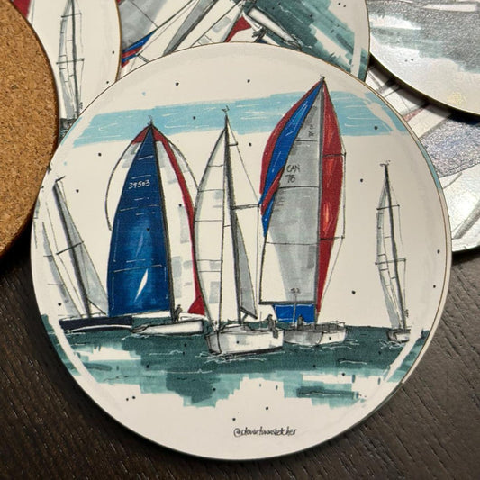 DTS0078 - Chester Race Week - Downtown Coasters by Downtown Sketcher