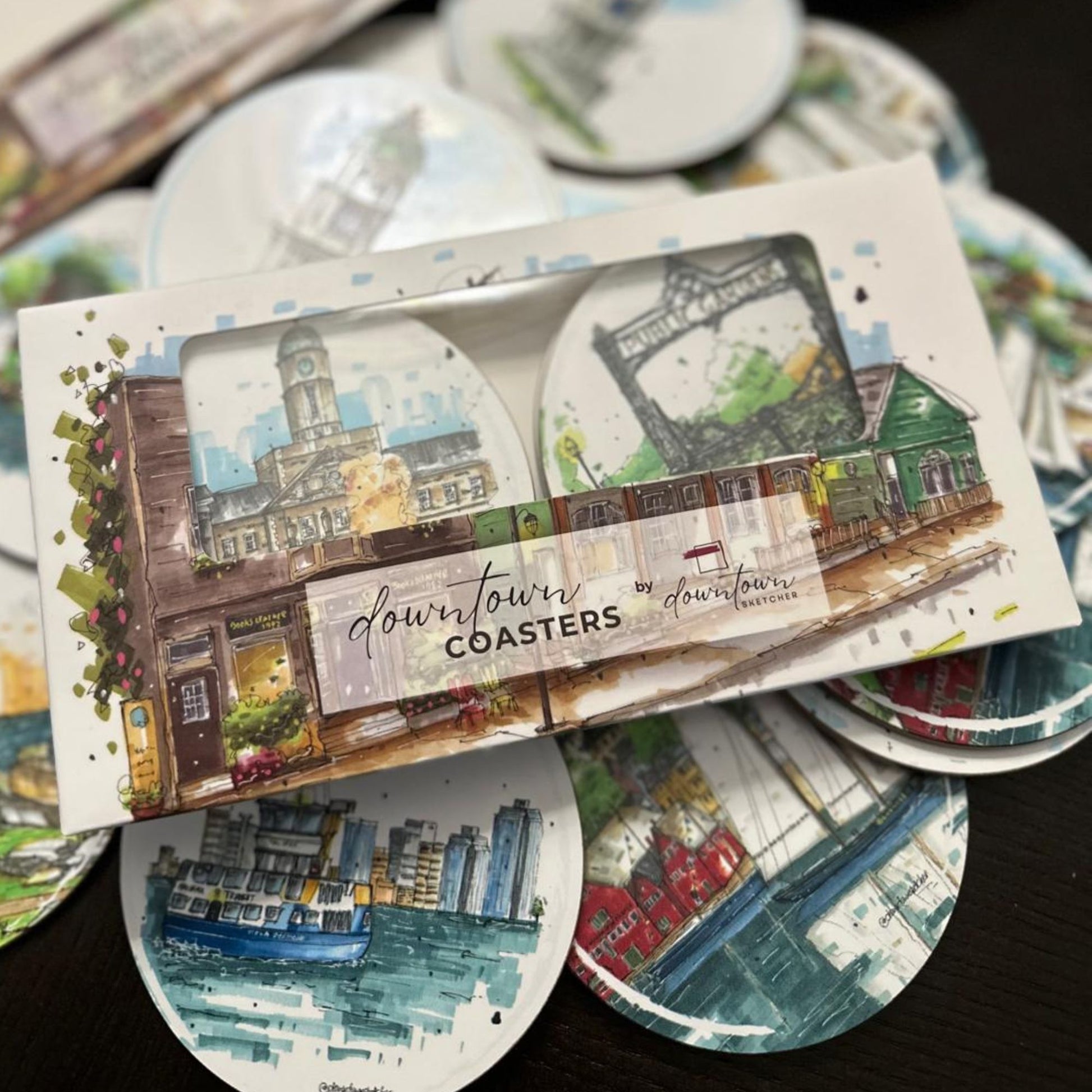 DTS0097 - Hydrostone Halifax - Downtown Coasters by Downtown Sketcher