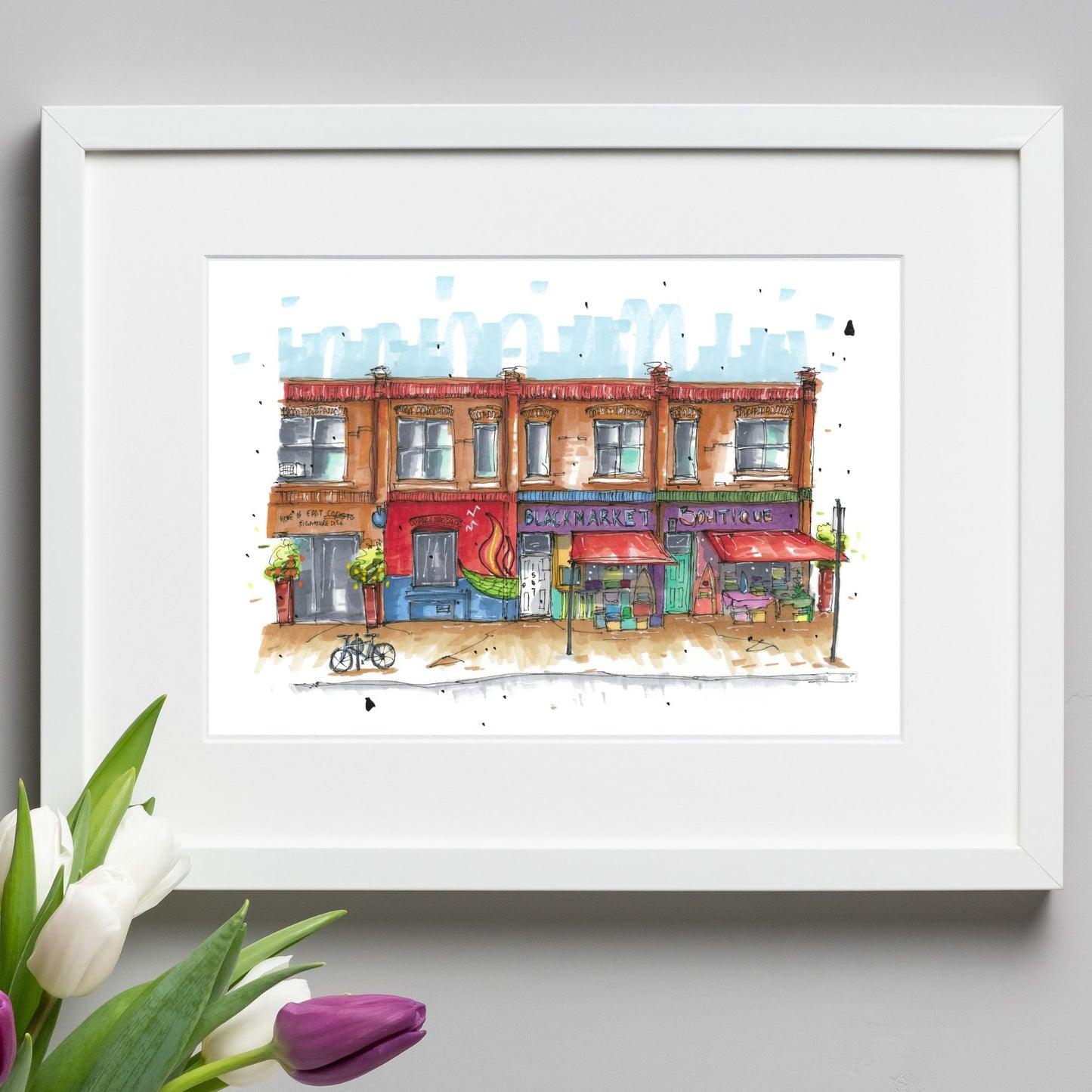 DTS0130 Black Market Boutique Halifax, Print, Downtown Sketcher, Wynand van Niekerk