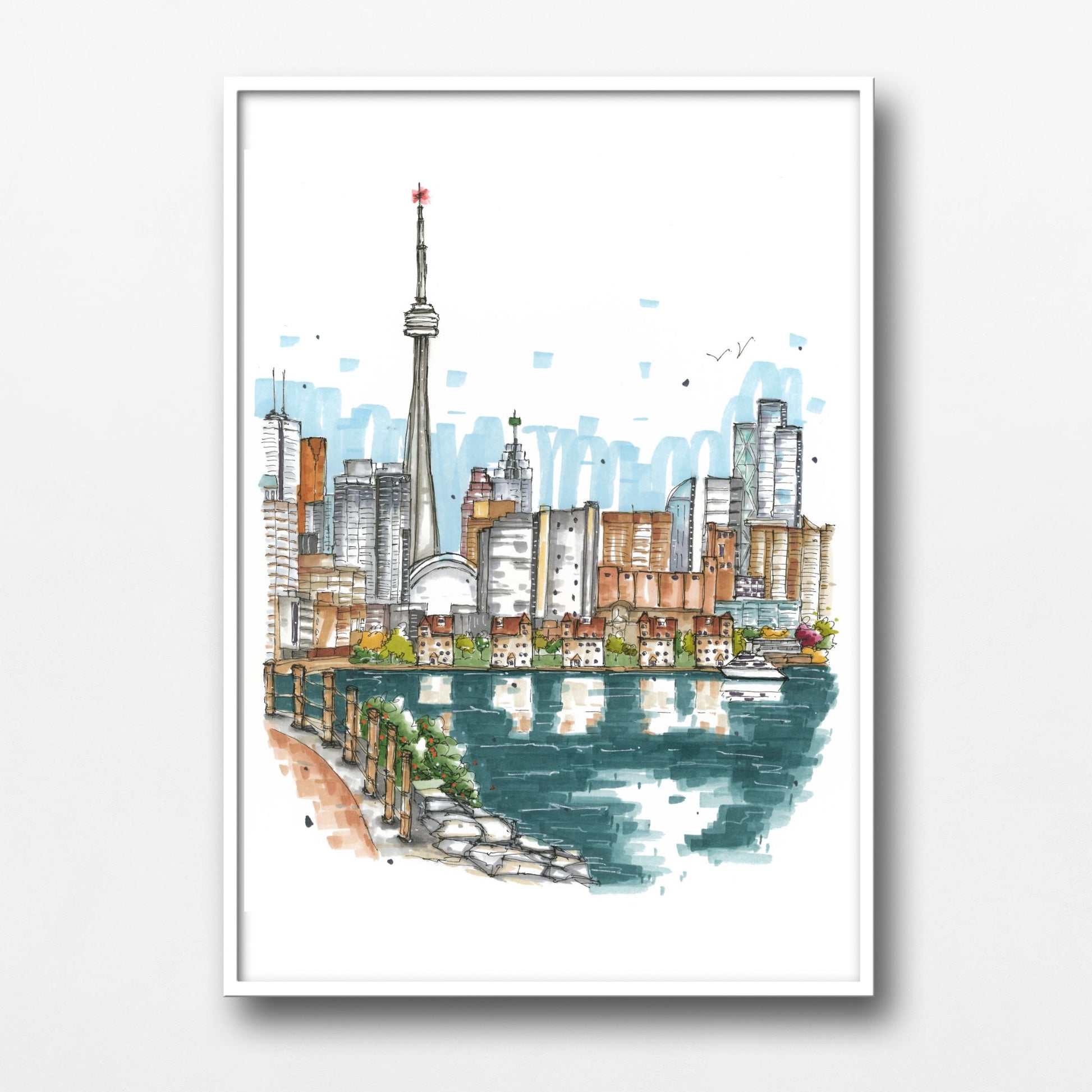 DTS0175 Trillium Park view of Toronto skyline, Downtown Sketcher, Downtown Sketcher