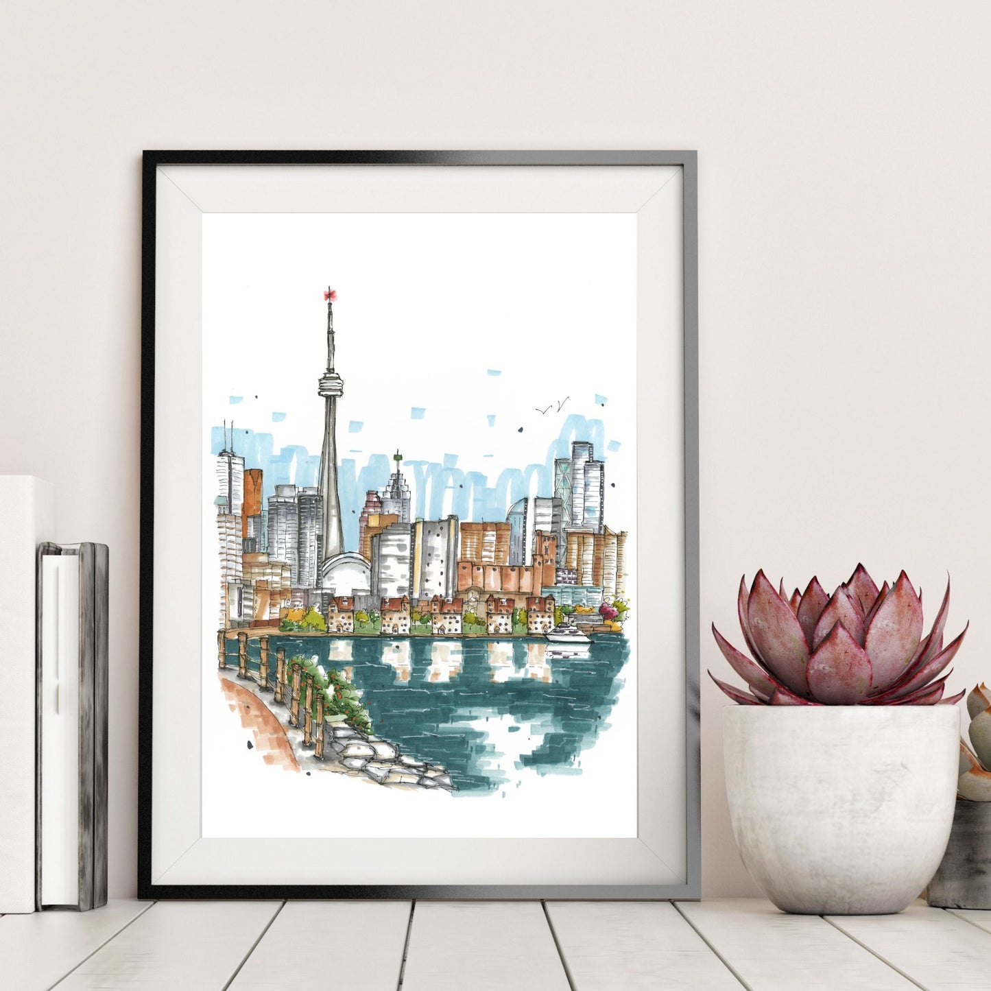 DTS0175 Trillium Park view of Toronto skyline, Downtown Sketcher, Downtown Sketcher