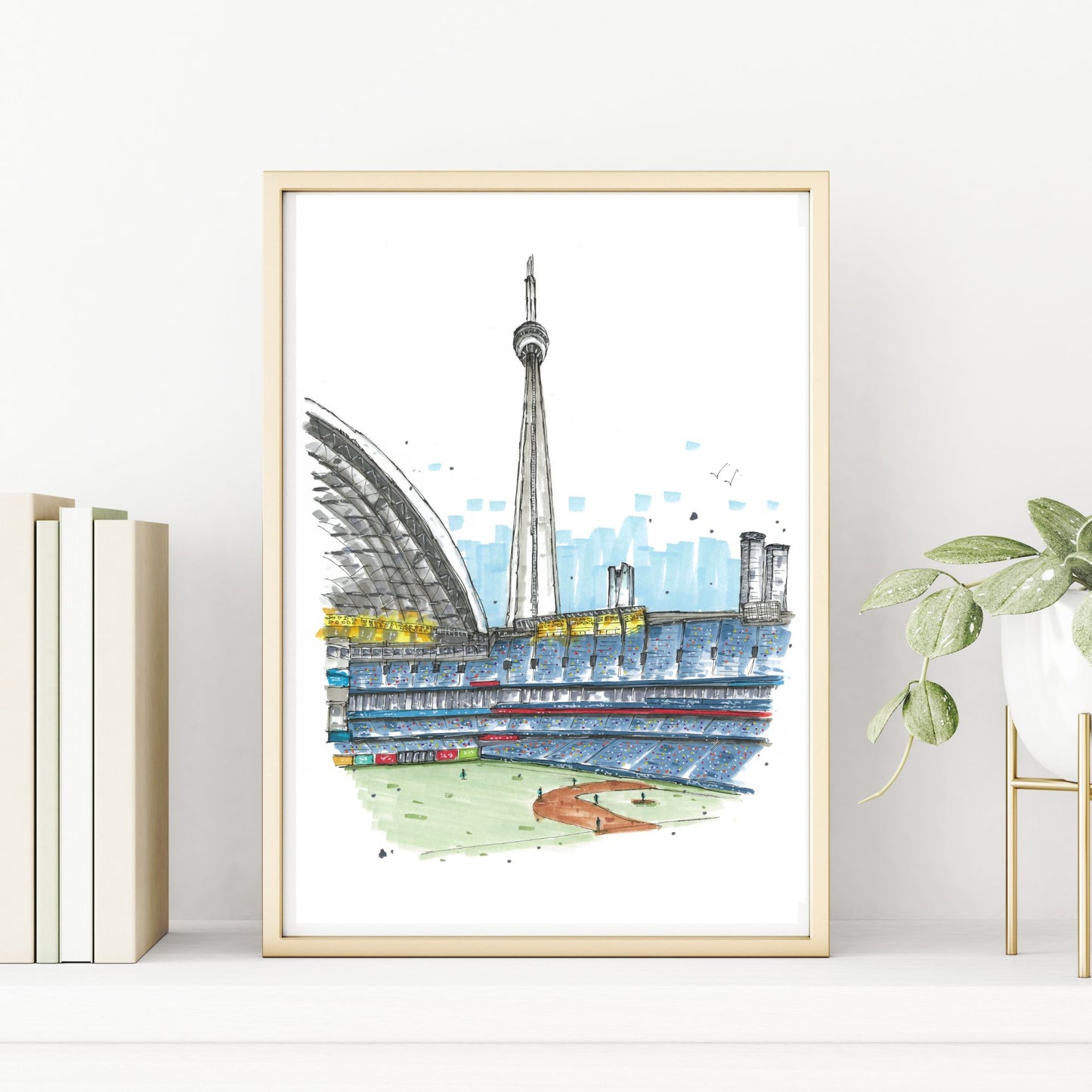 DTS0176 Ballgame at the Rogers Centre, Toronto - Downtown Sketcher