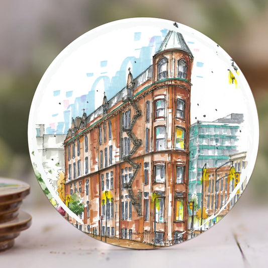 DTS0180 Gooderham Building, Toronto (Flatiron) - Downtown Coasters by Downtown Sketcher