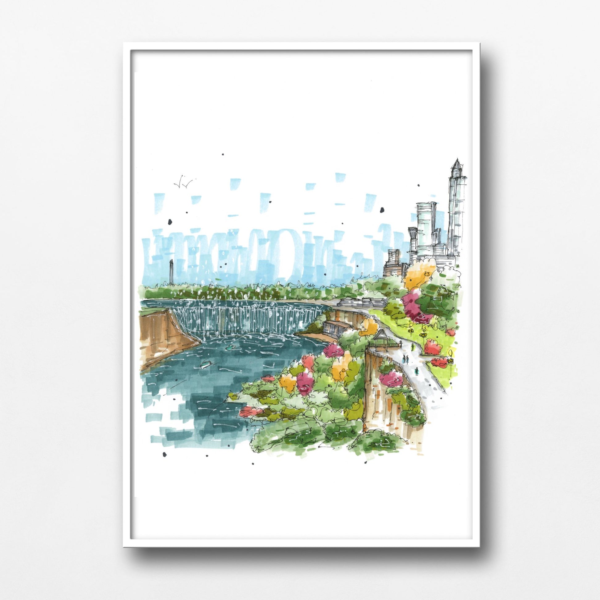 DTS0186 Niagara Falls Ontario, Canada - Downtown Sketcher