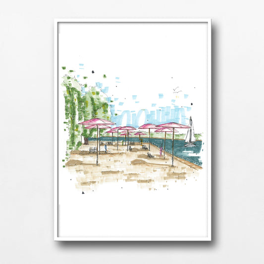 DTS0187 Sugar Beach Toronto - Downtown Sketcher