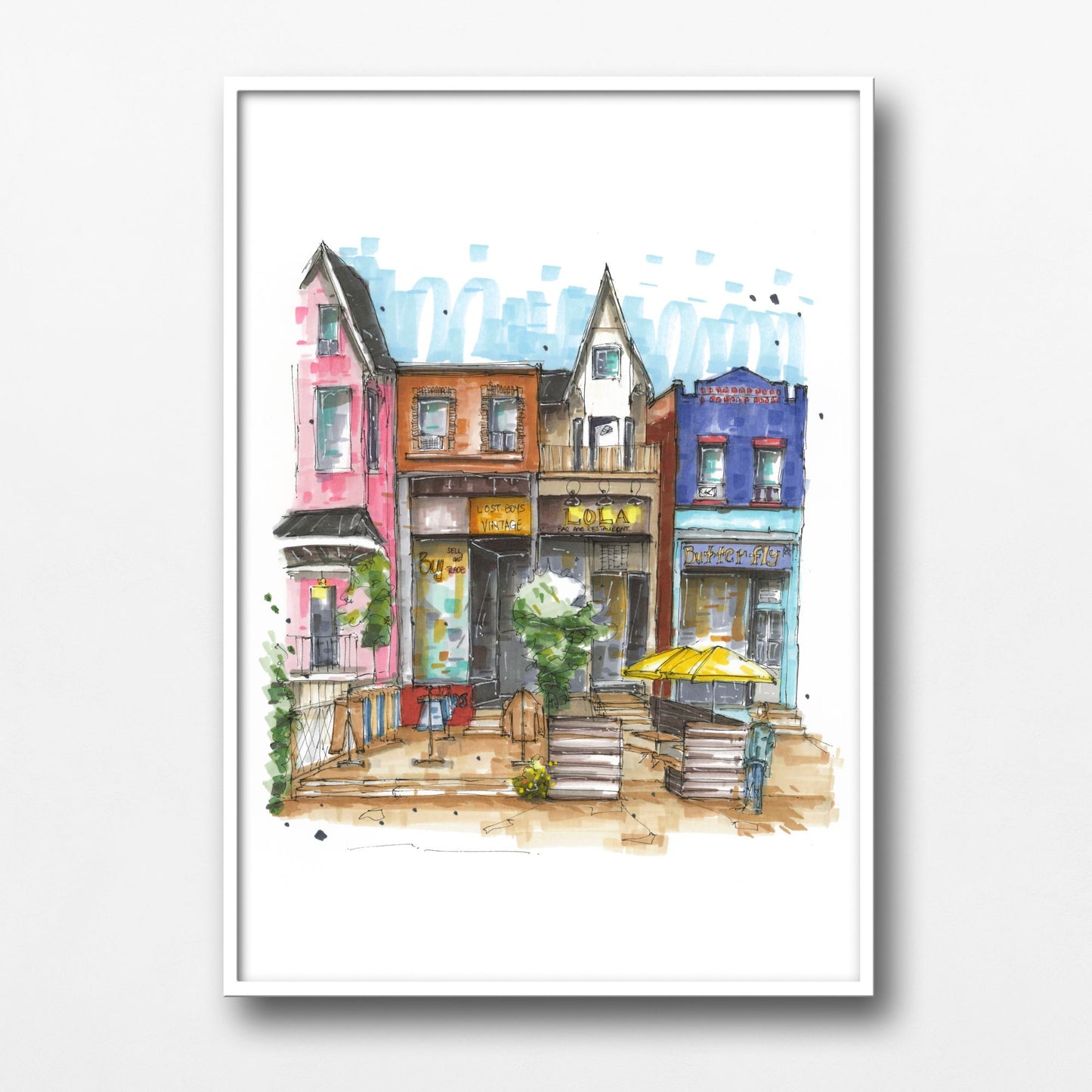 DTS0188 Kensington Market Toronto - Downtown Sketcher