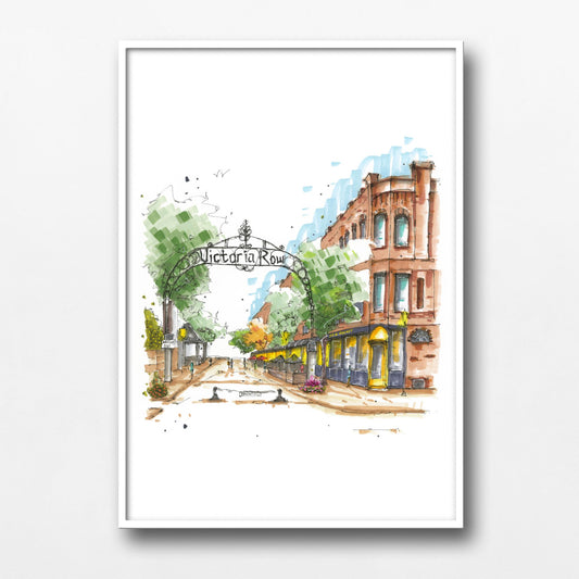 DTS0200 Victoria Row, Charlottetown, Prince Edward Island - Downtown Sketcher