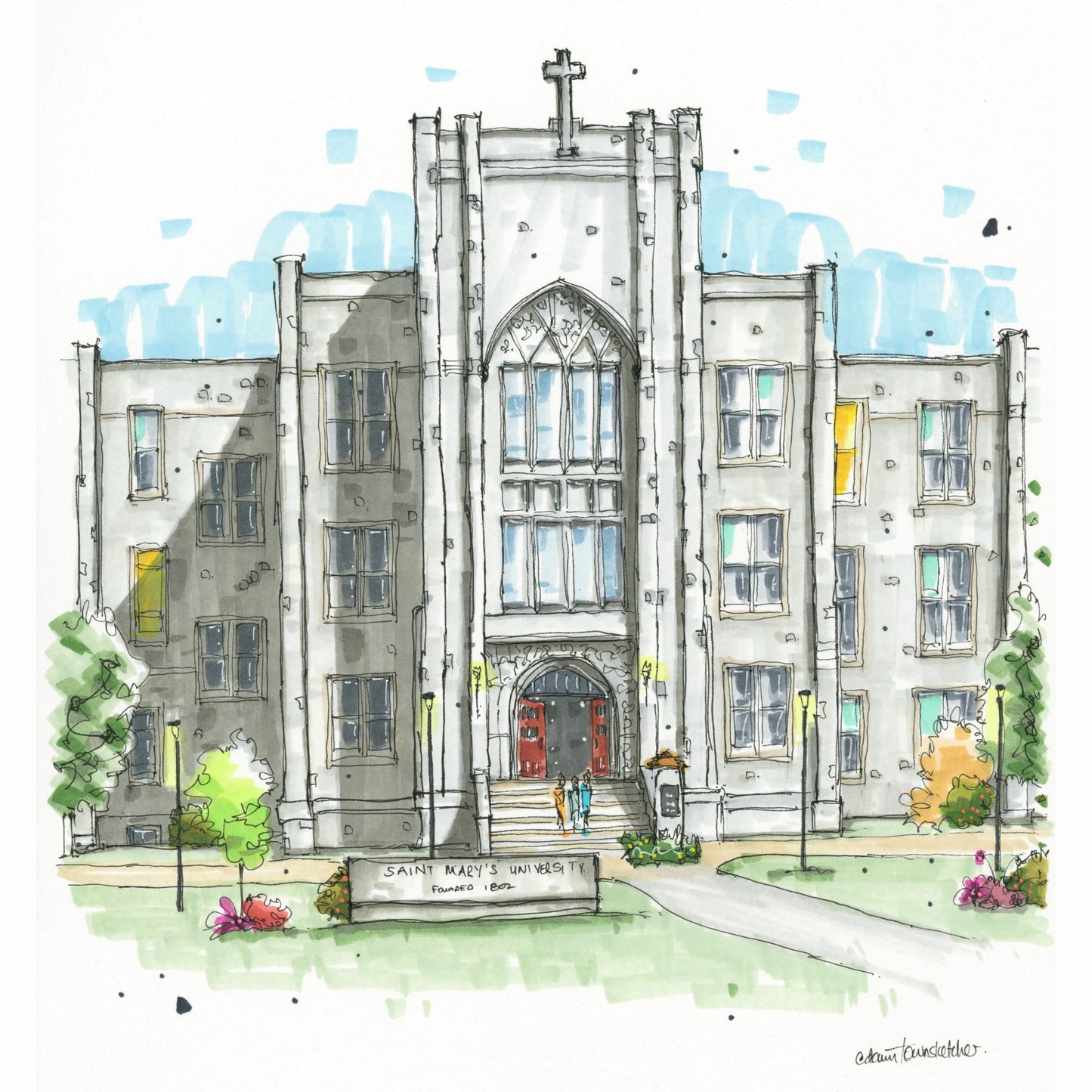 DTS0210 Saint Mary's University, Halifax - Downtown Sketcher