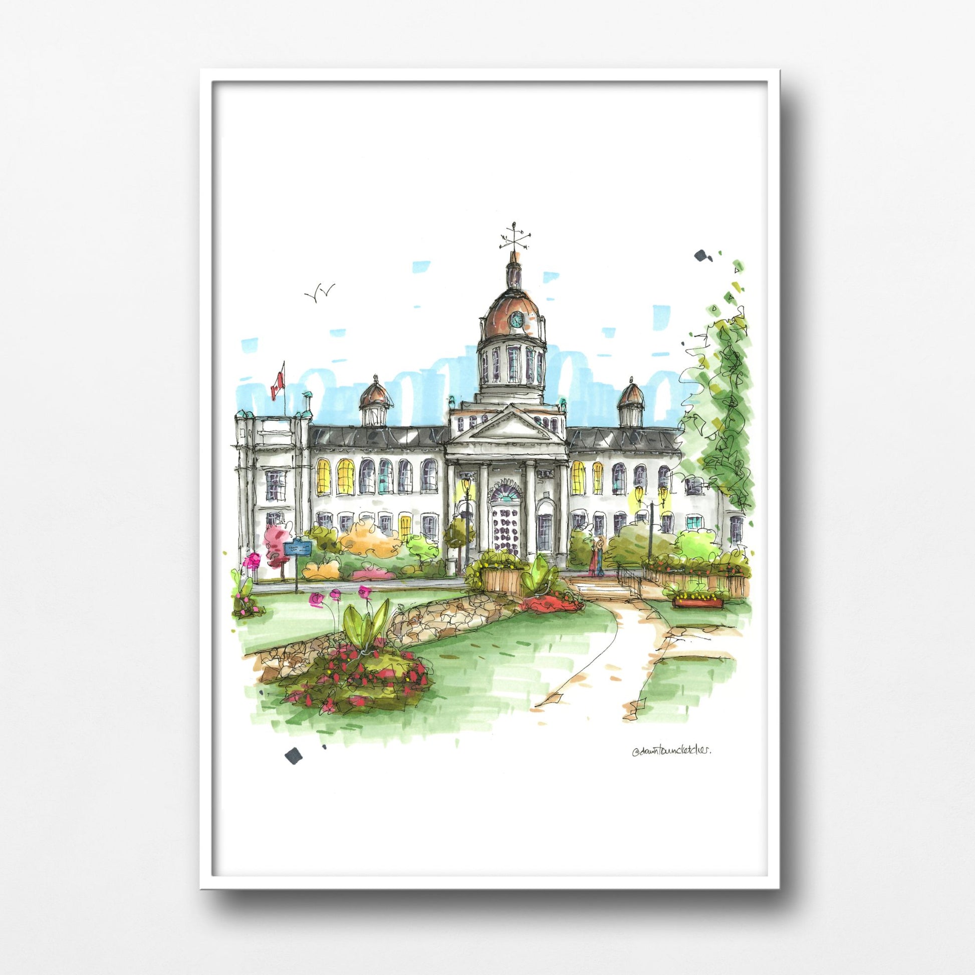 DTS0232 City Hall Kingston, Ontario - Downtown Sketcher