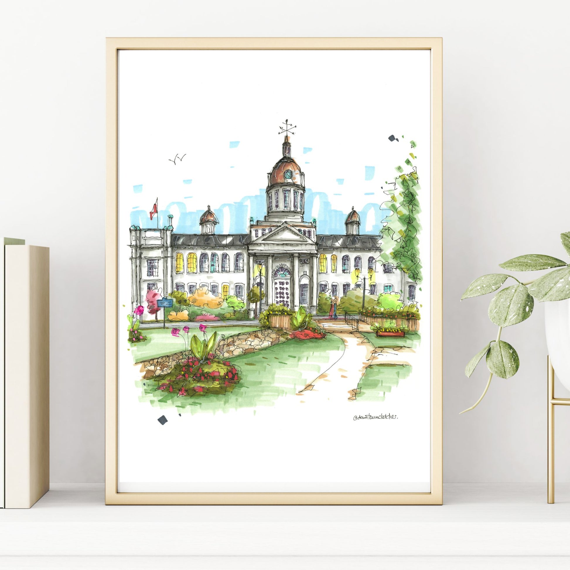 DTS0232 City Hall Kingston, Ontario - Downtown Sketcher