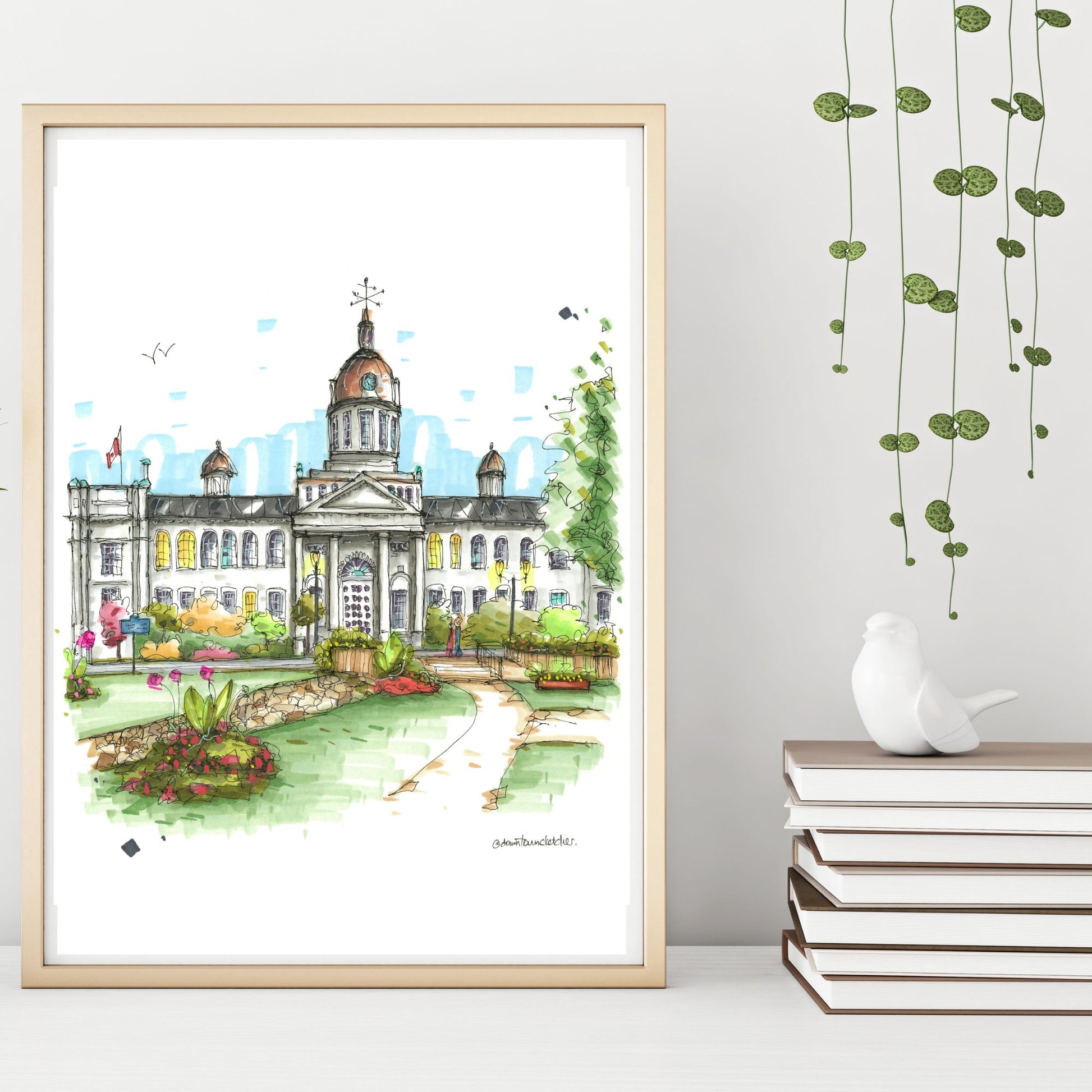DTS0232 City Hall Kingston, Ontario - Downtown Sketcher