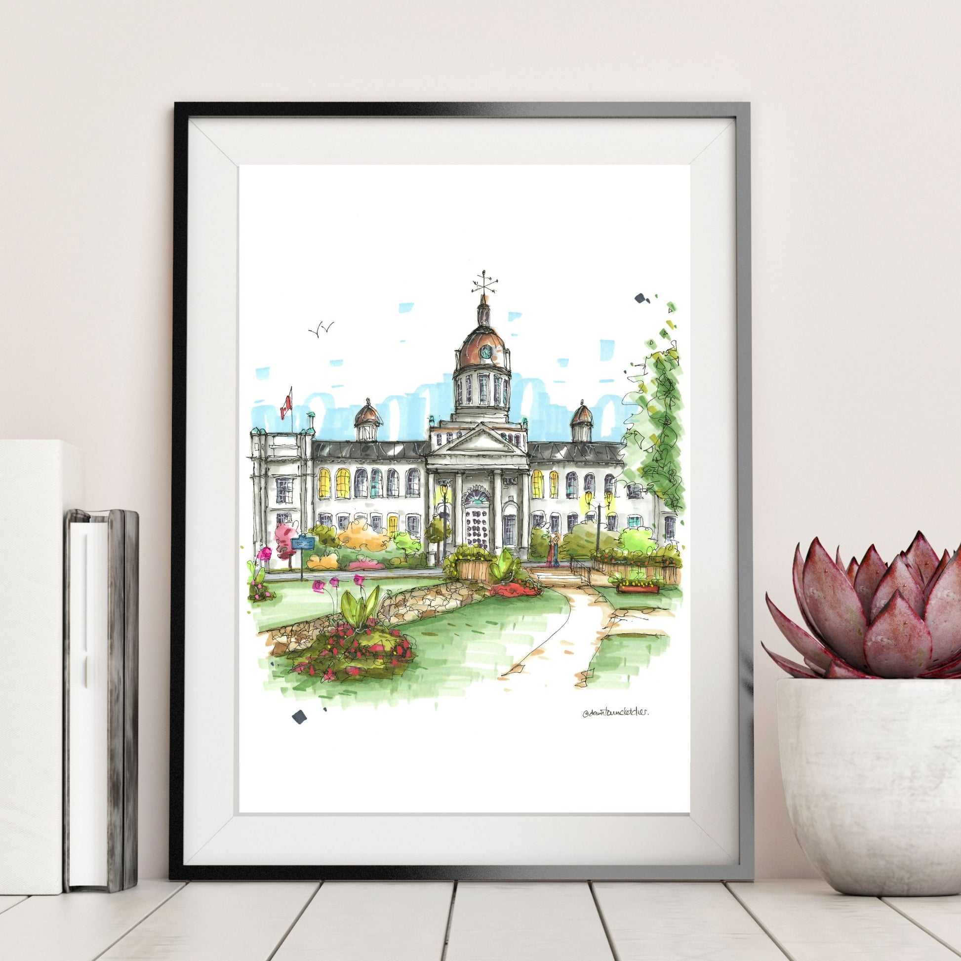 DTS0232 City Hall Kingston, Ontario - Downtown Sketcher