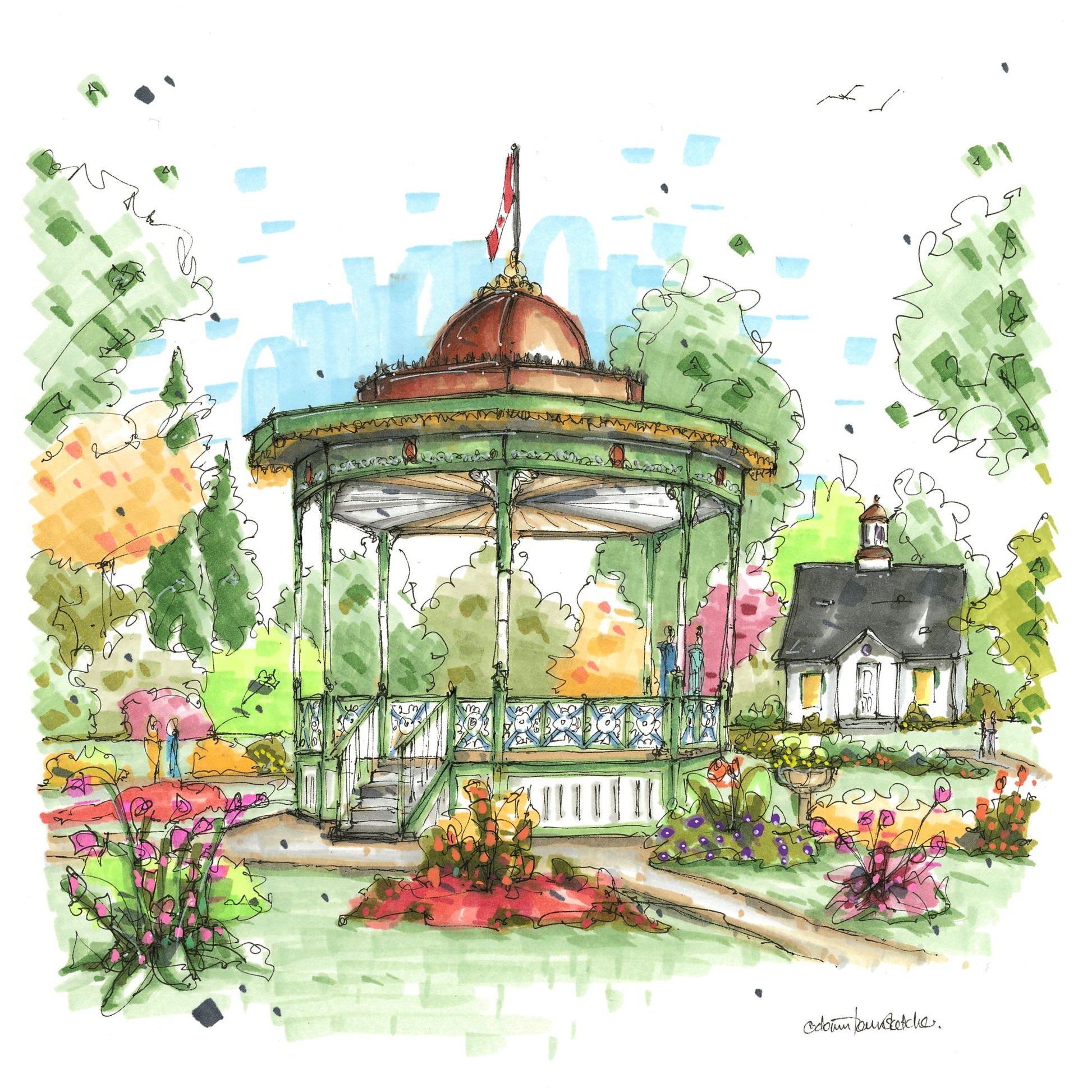 Gazebo in the Public Gardens, Halifax - Downtown Coaster
