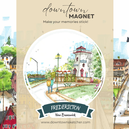 The Lighthouse by 540 & Bill Thorpe Walking Bridge, Fredericton - Downtown Magnet